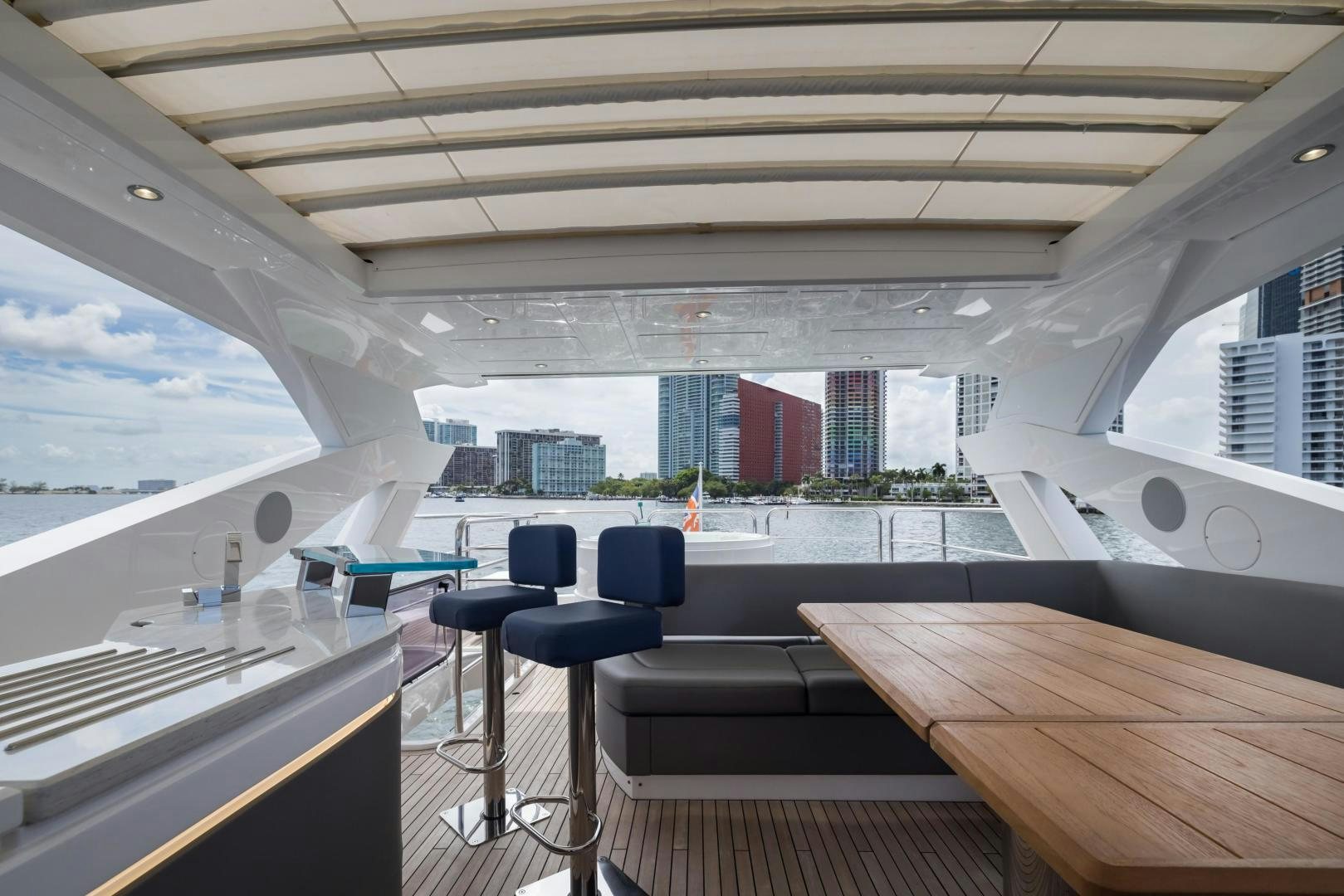 inside of a ship aboard MR. G Yacht for Sale