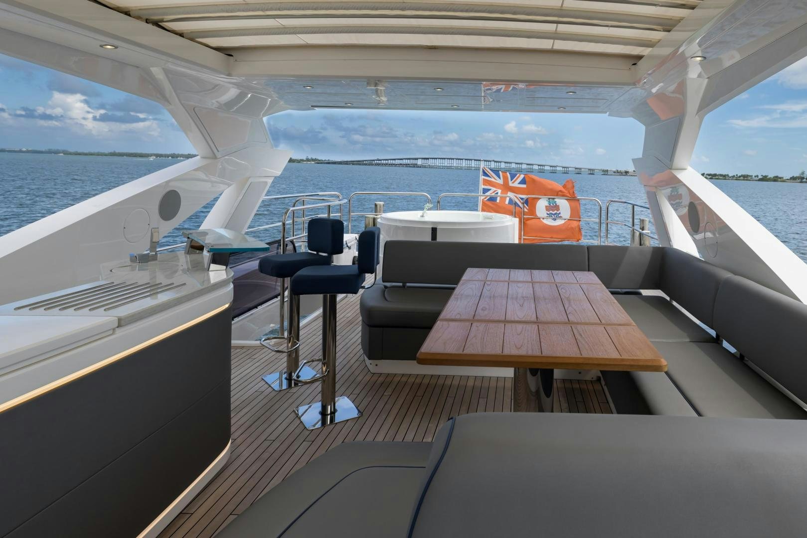inside of a ship aboard MR. G Yacht for Sale