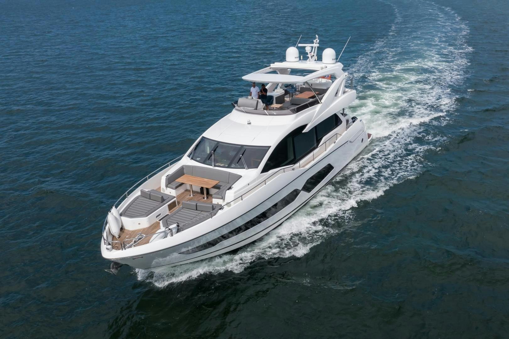 a boat on the water aboard MR. G Yacht for Sale