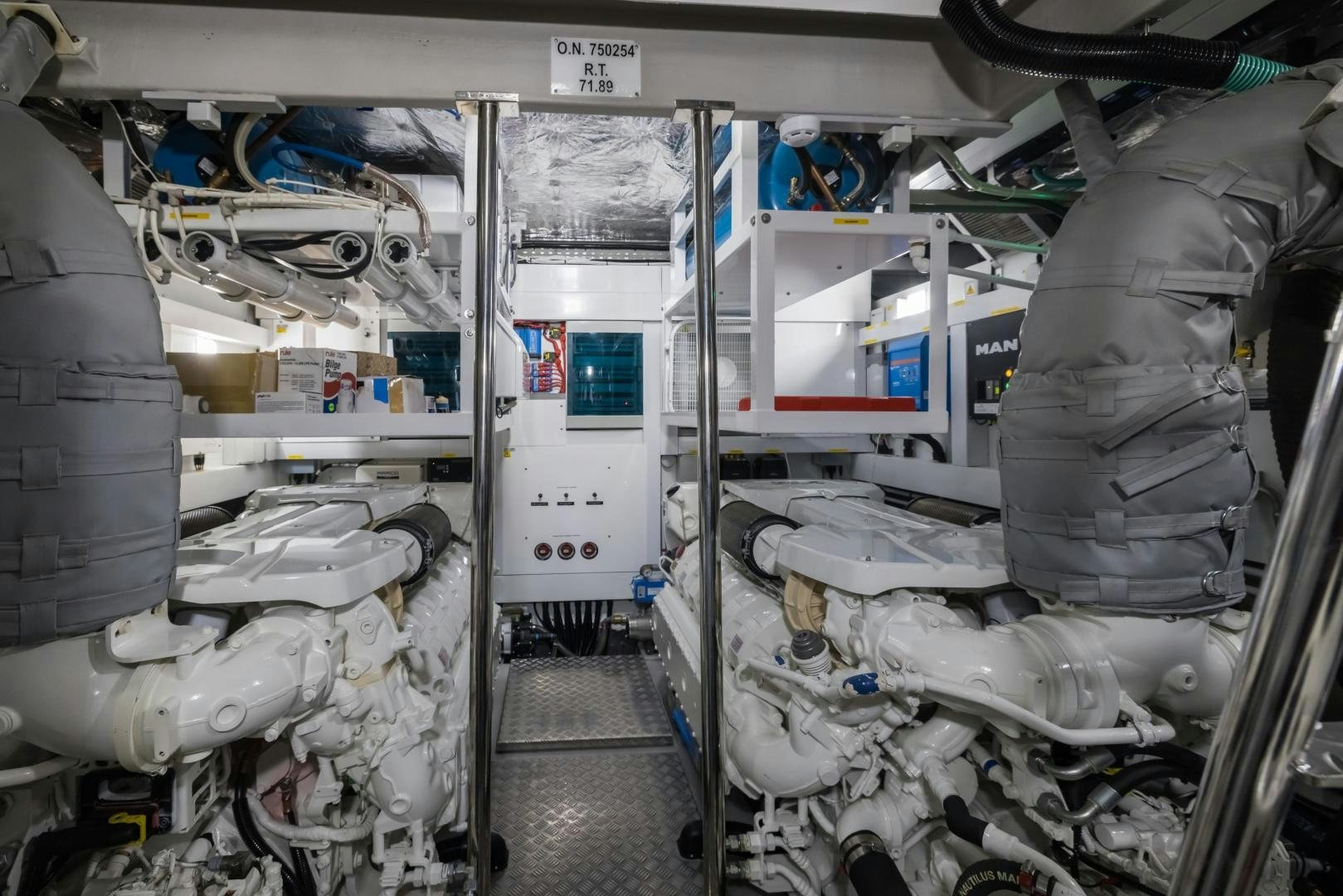 a room with a machine aboard MR. G Yacht for Sale