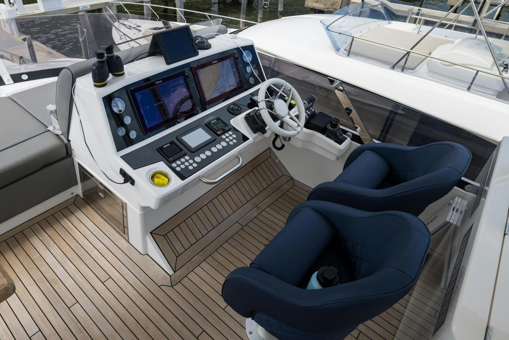 a boat with a large white machine on the deck aboard MR. G Yacht for Sale
