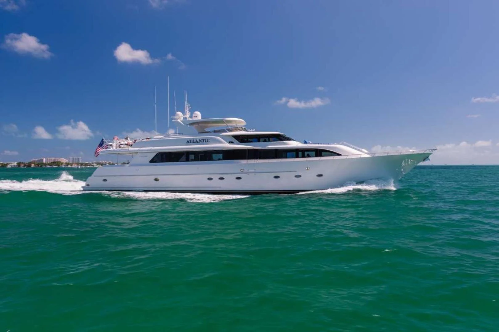 a boat in the water aboard ATLANTIC Yacht for Sale