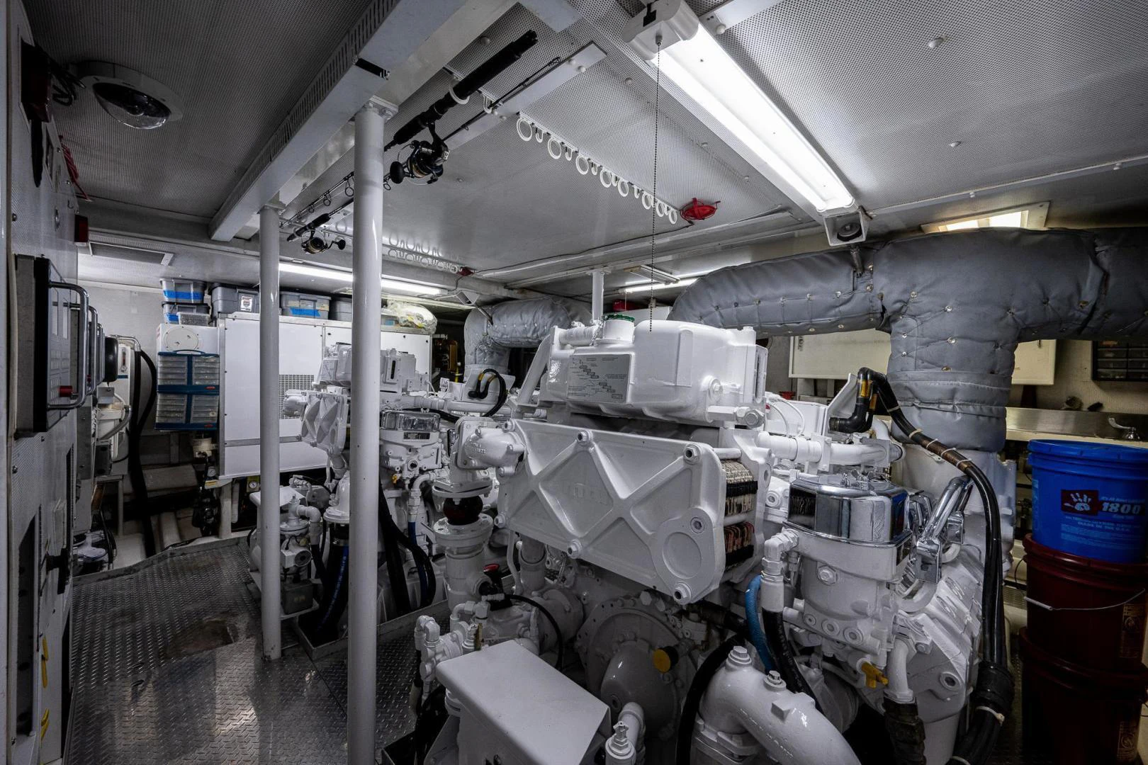 a room with machinery aboard ATLANTIC Yacht for Sale