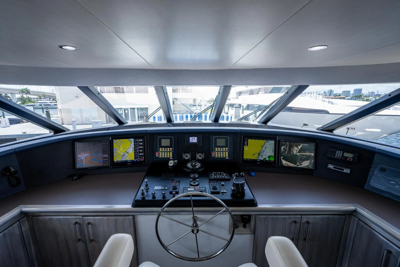 inside of a vehicle aboard ATLANTIC Yacht for Sale