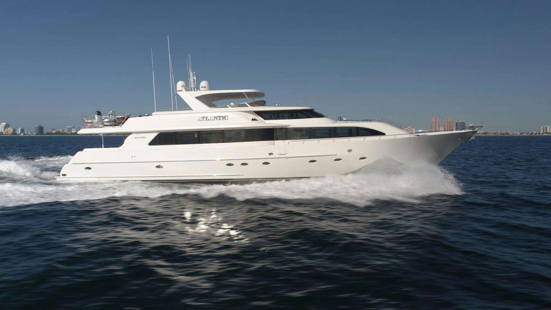 a boat on the water aboard ATLANTIC Yacht for Sale