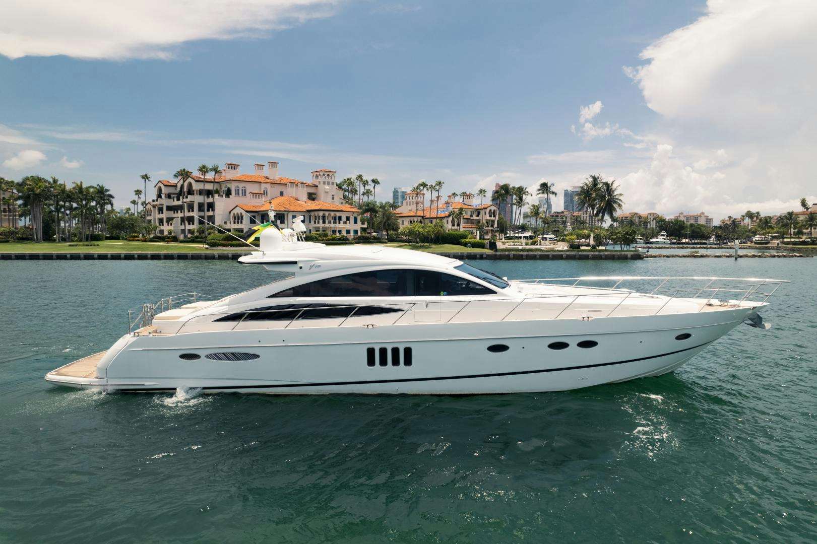 a white yacht in the water aboard AMNESIA Yacht for Sale