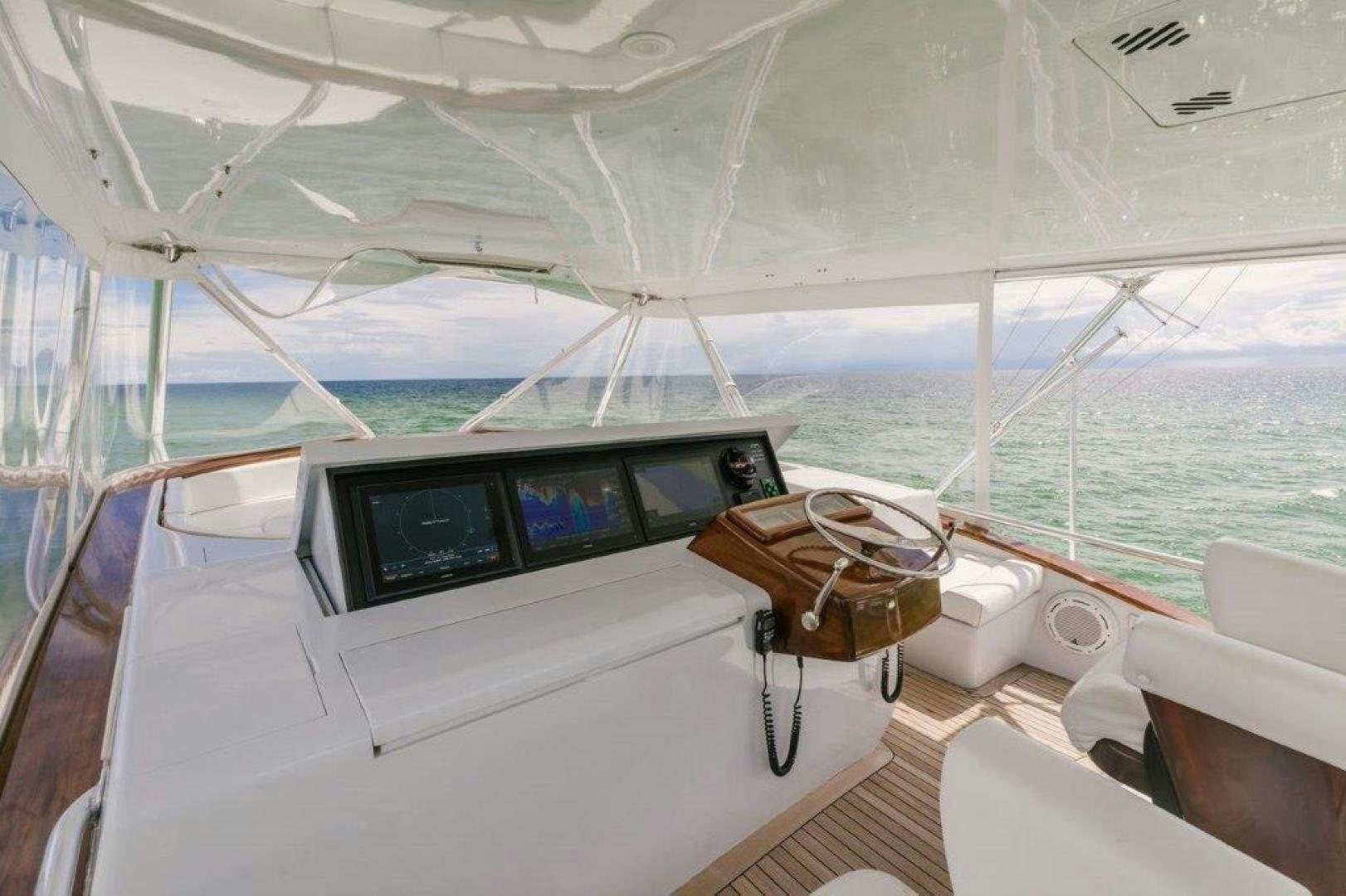 a boat with a tv on the front aboard PULLIN WIRE Yacht for Sale