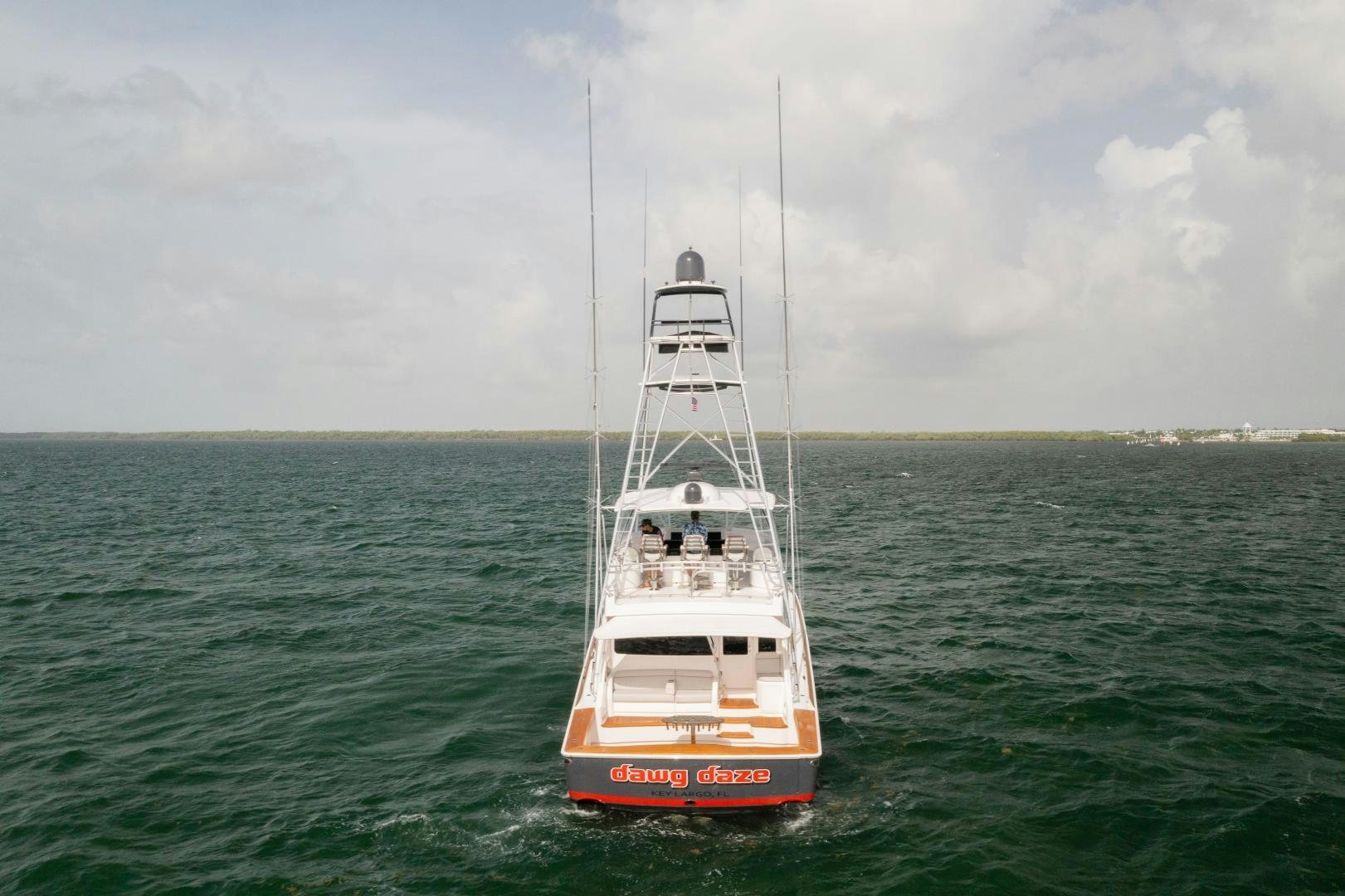 a boat in the water aboard DAWG DAZE Yacht for Sale