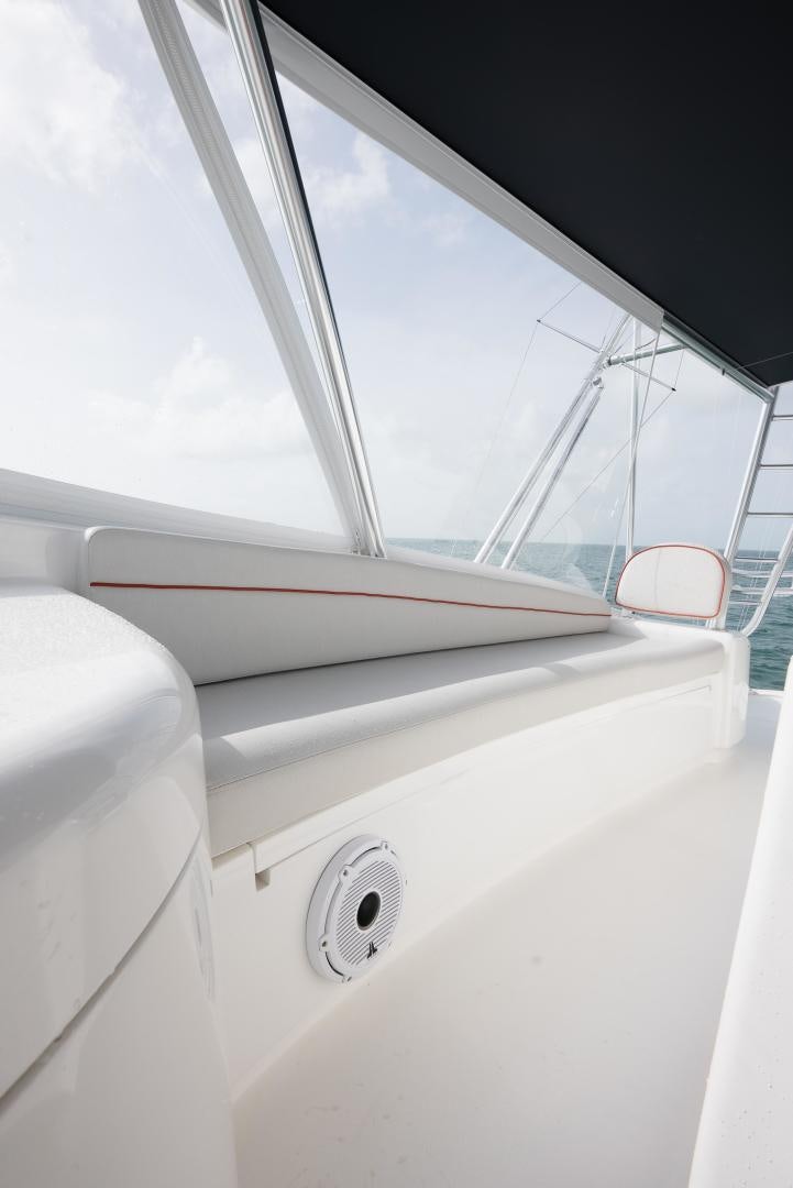 the front of a boat aboard DAWG DAZE Yacht for Sale