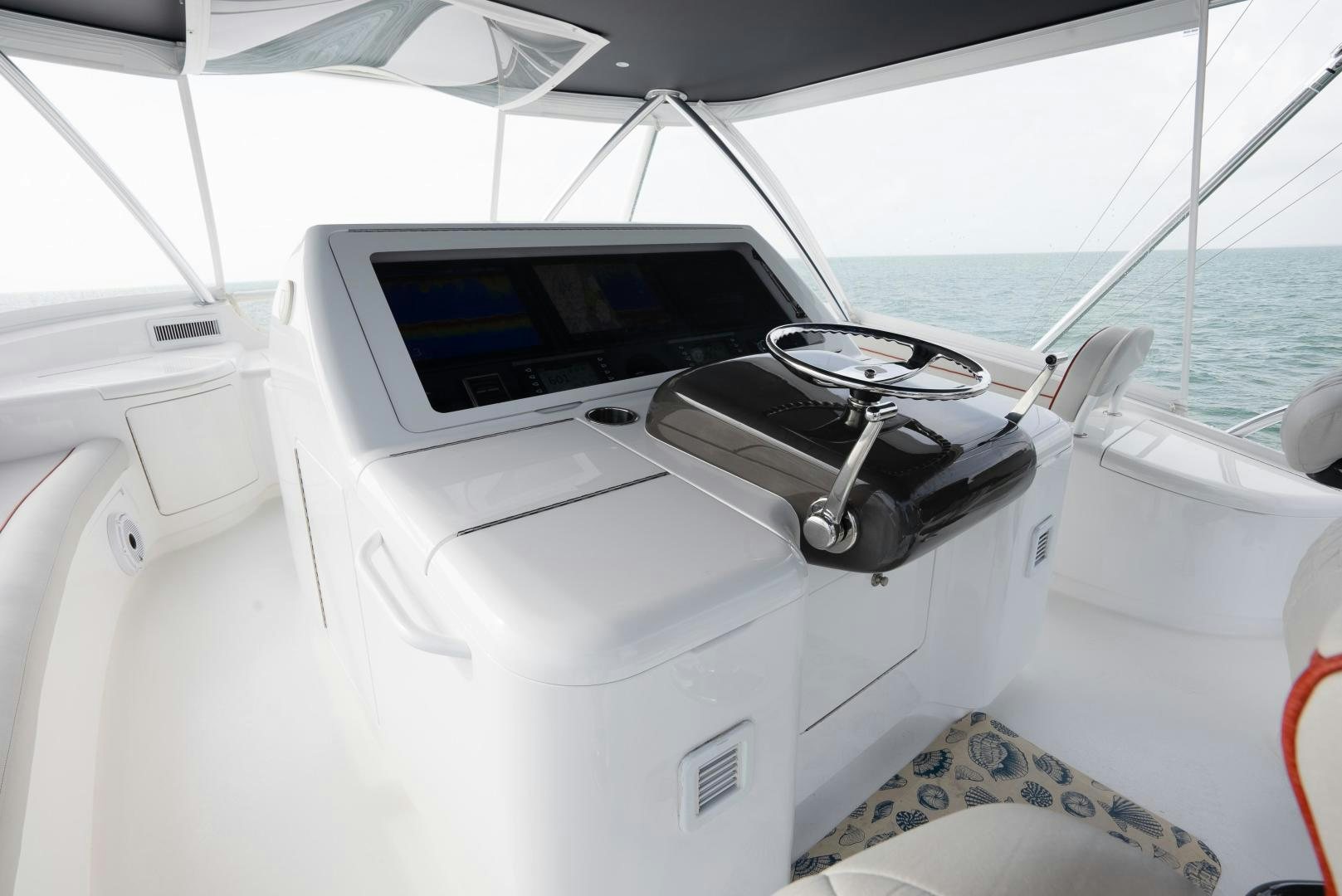 the inside of a boat aboard DAWG DAZE Yacht for Sale