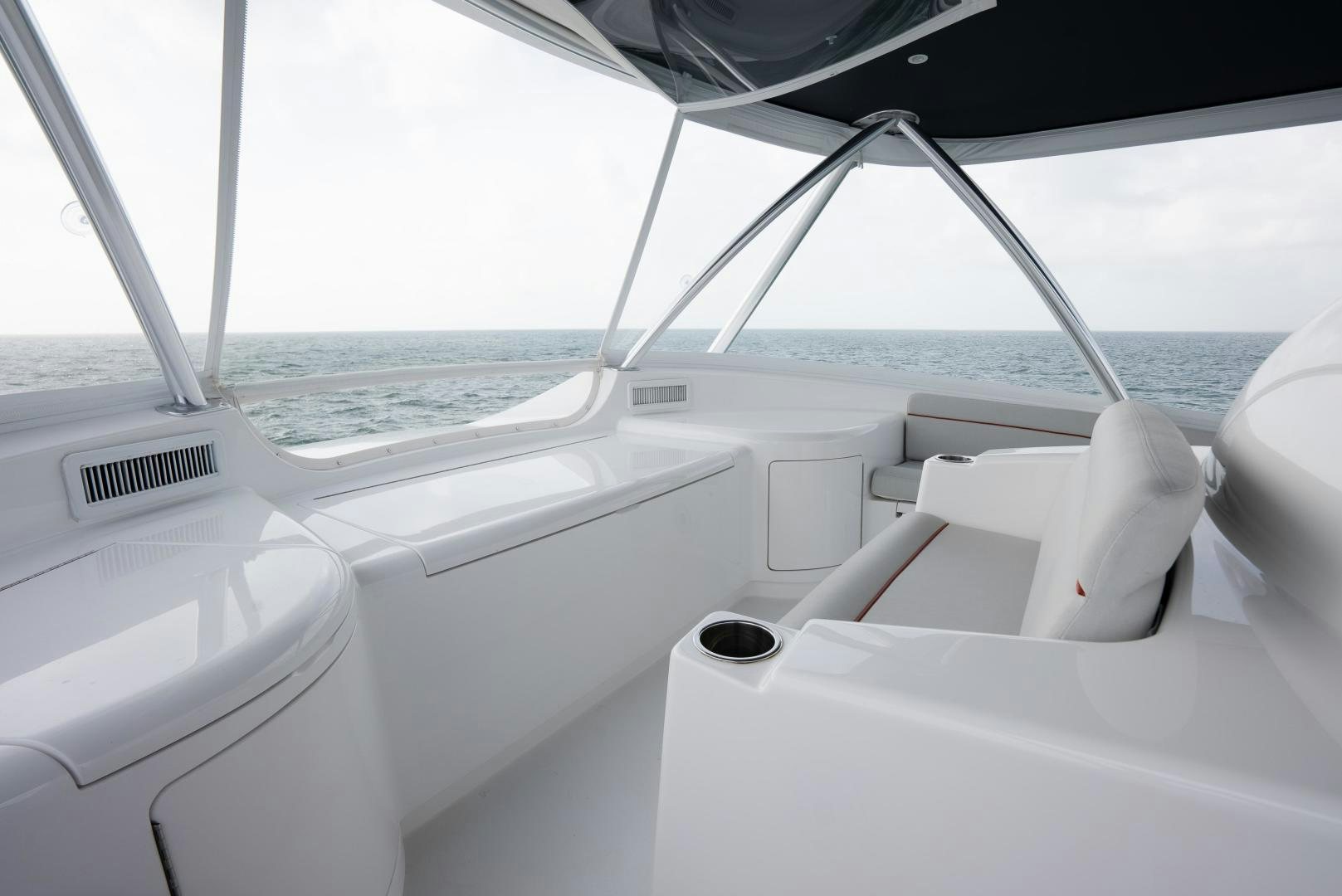 the inside of a boat aboard DAWG DAZE Yacht for Sale