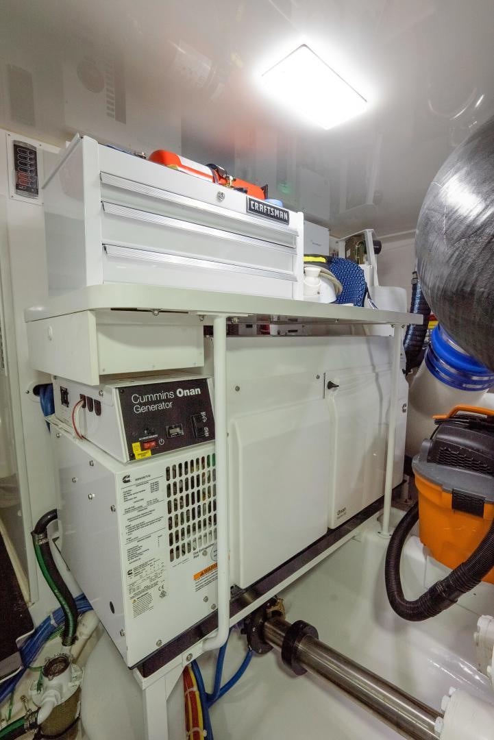 a person working in a laboratory aboard DAWG DAZE Yacht for Sale