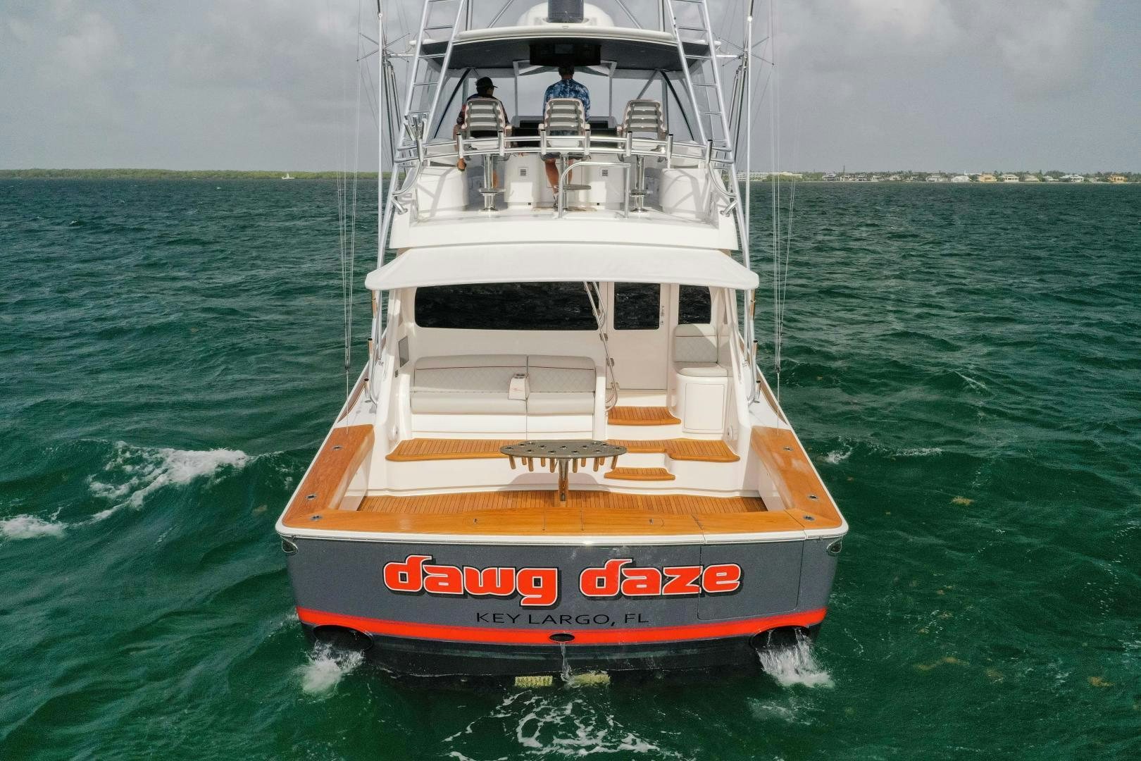 a boat in the water aboard DAWG DAZE Yacht for Sale