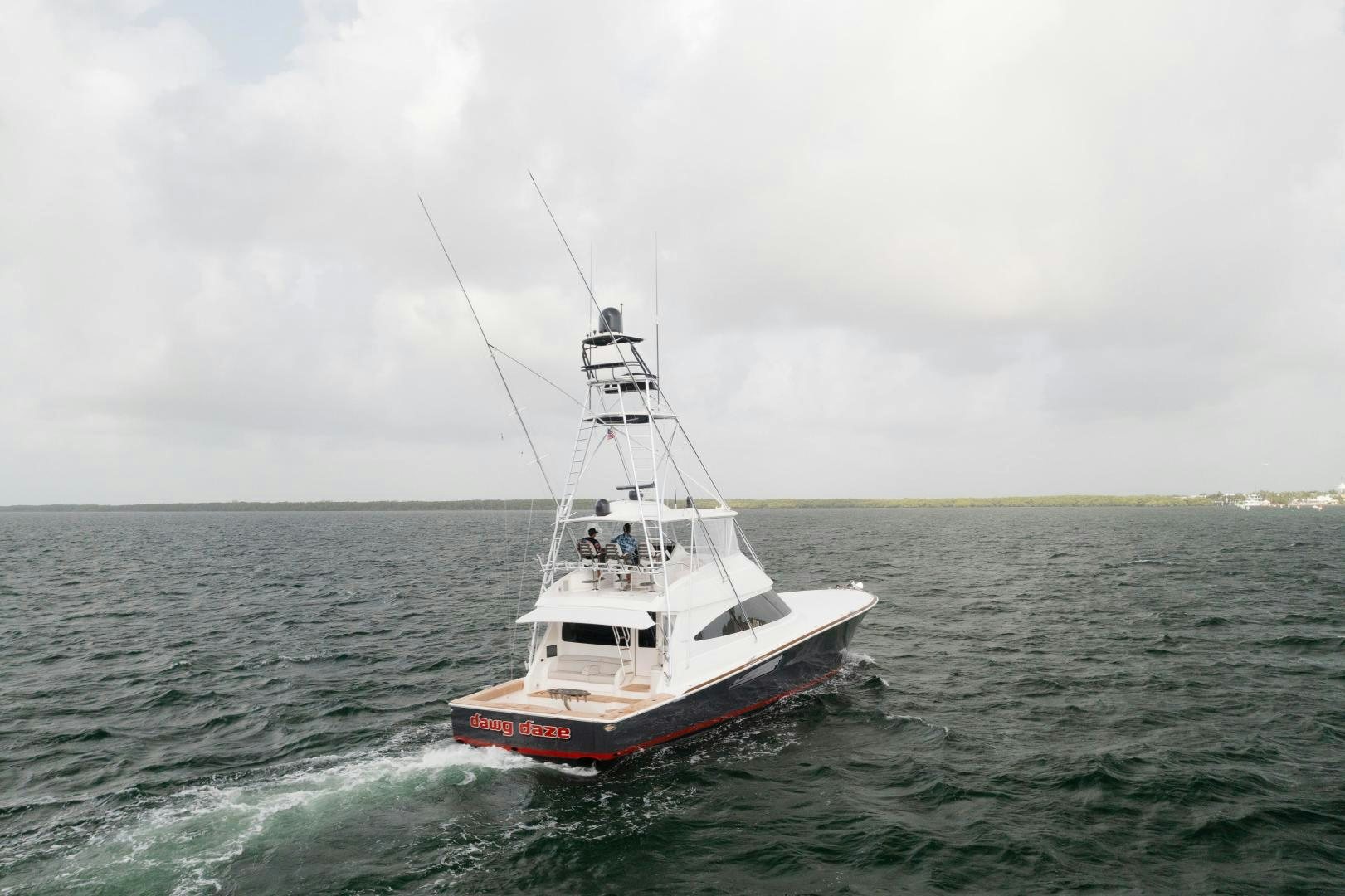 a boat in the water aboard DAWG DAZE Yacht for Sale