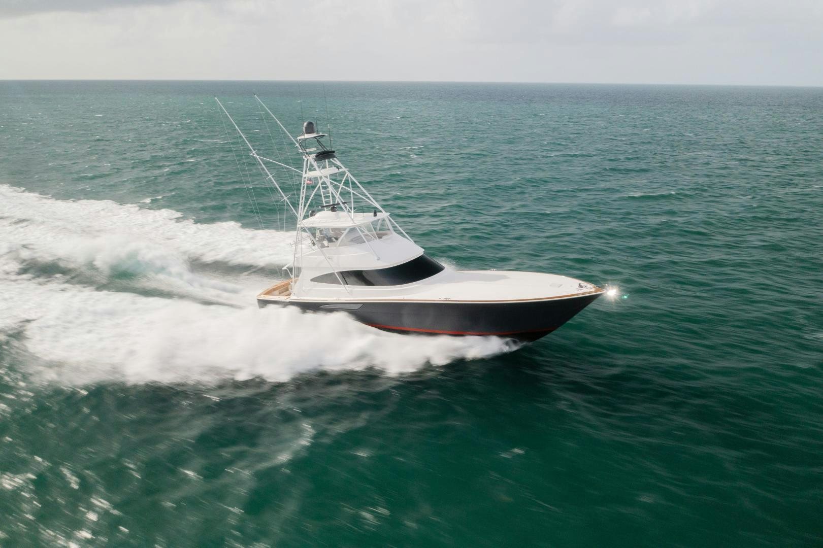 a boat in the water aboard DAWG DAZE Yacht for Sale