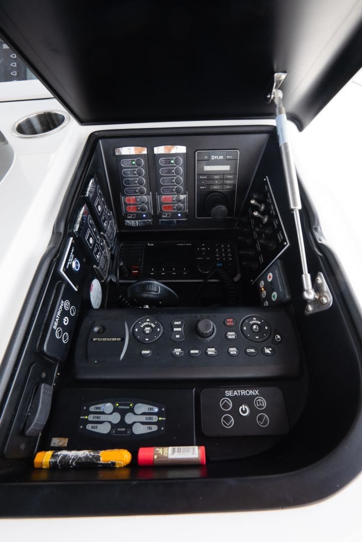 the inside of a car aboard DAWG DAZE Yacht for Sale