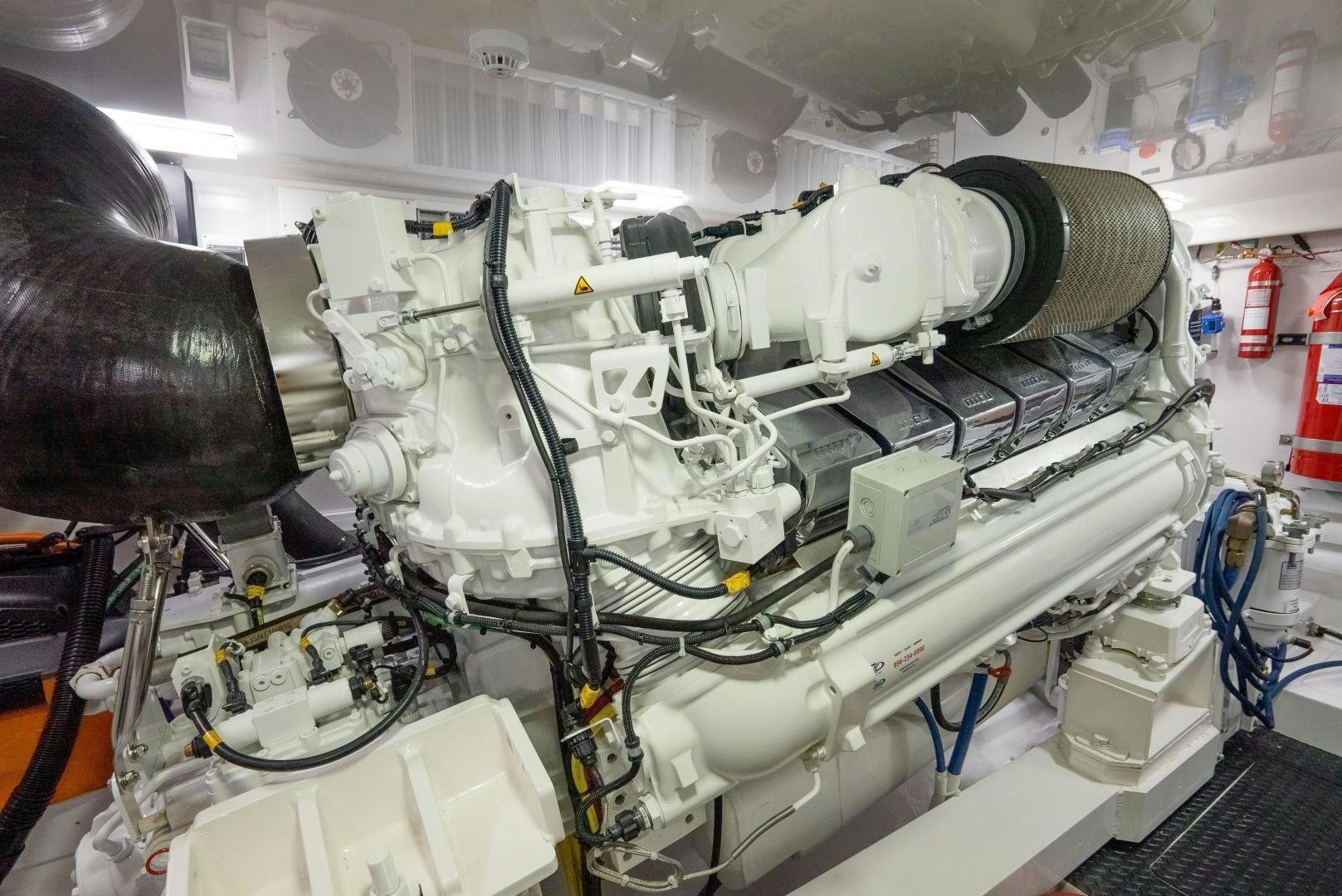 a machine with wires aboard DAWG DAZE Yacht for Sale