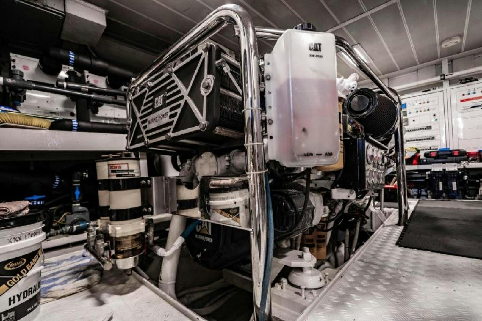 a large machine in a factory aboard KNOT WOKE Yacht for Sale