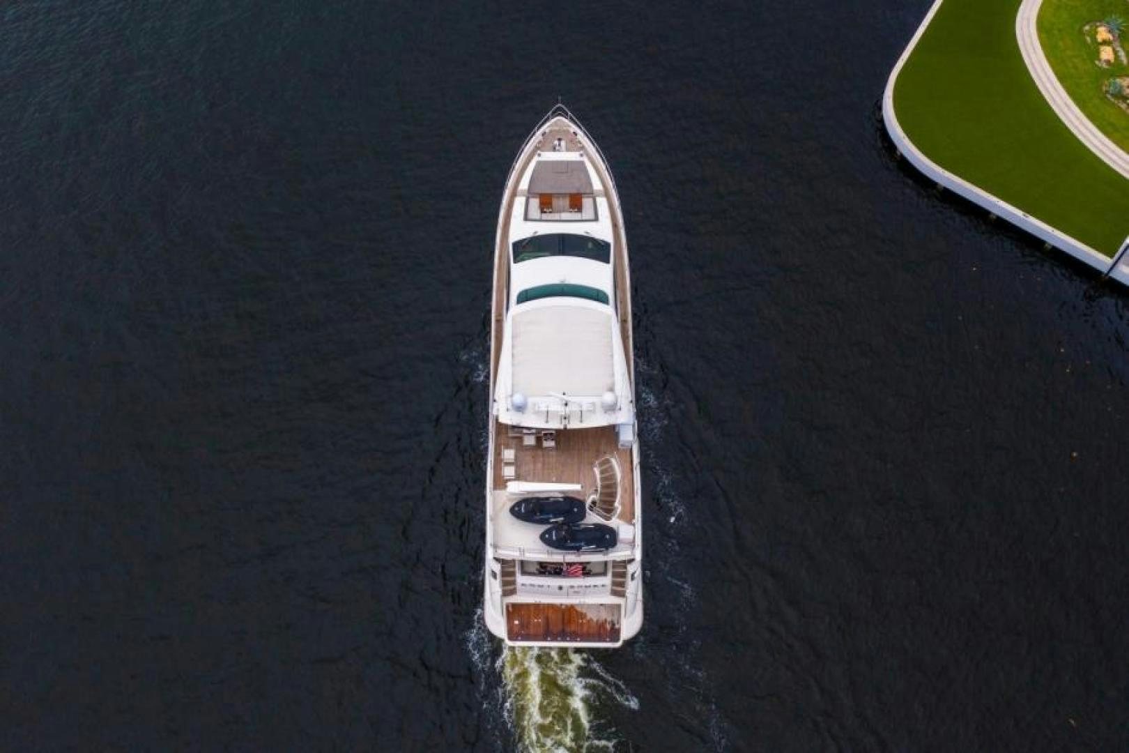 a rocket on a launch pad aboard KNOT WOKE Yacht for Sale