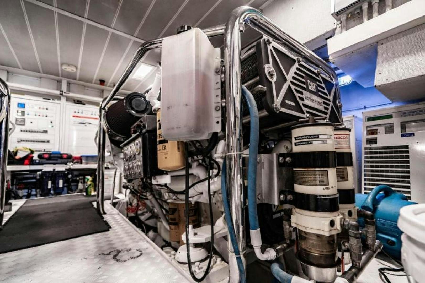 a large machine in a factory aboard KNOT WOKE Yacht for Sale