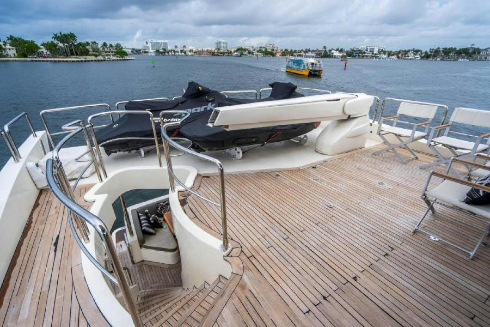 a boat on a dock aboard KNOT WOKE Yacht for Sale