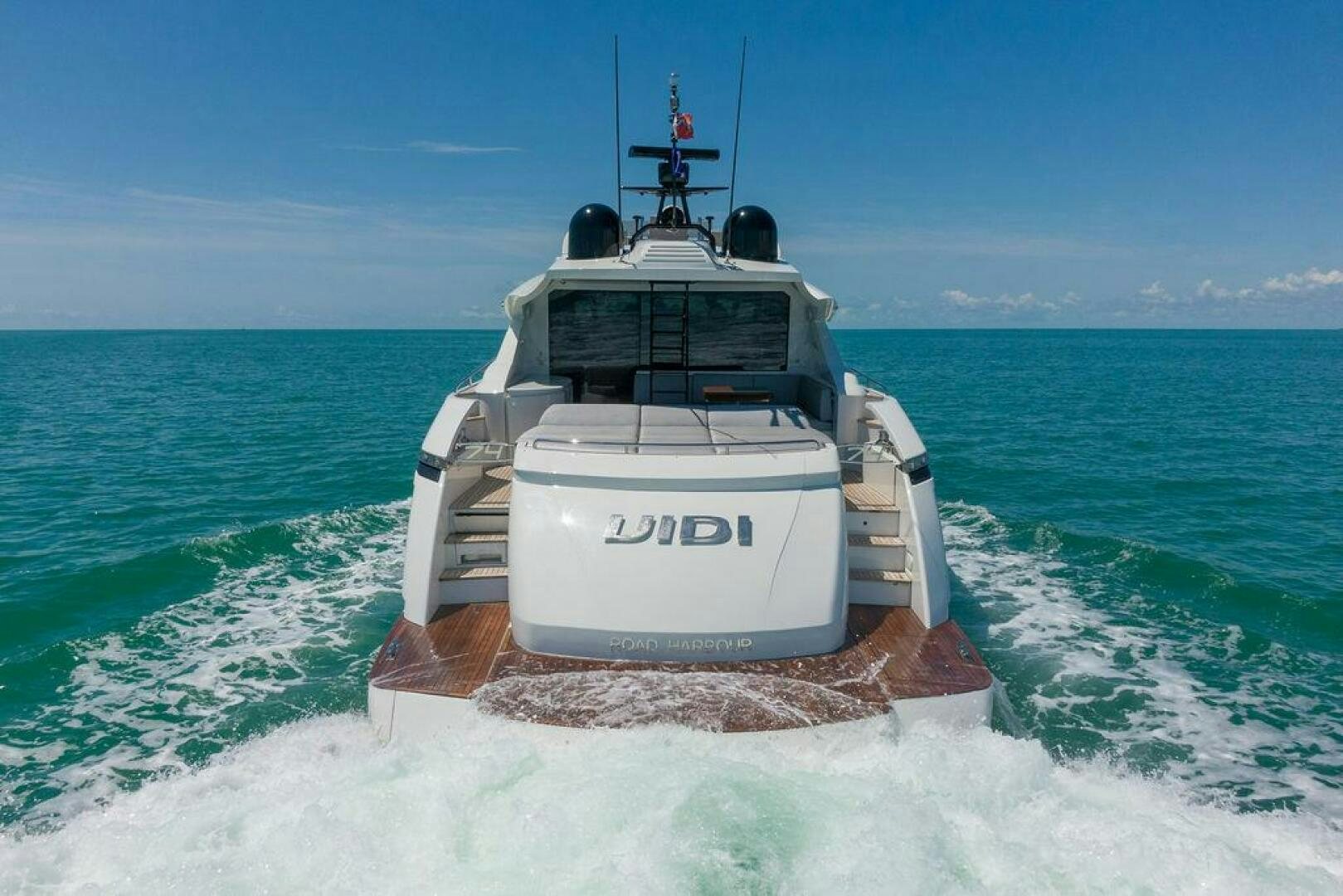 a boat on the water aboard VIDI Yacht for Sale