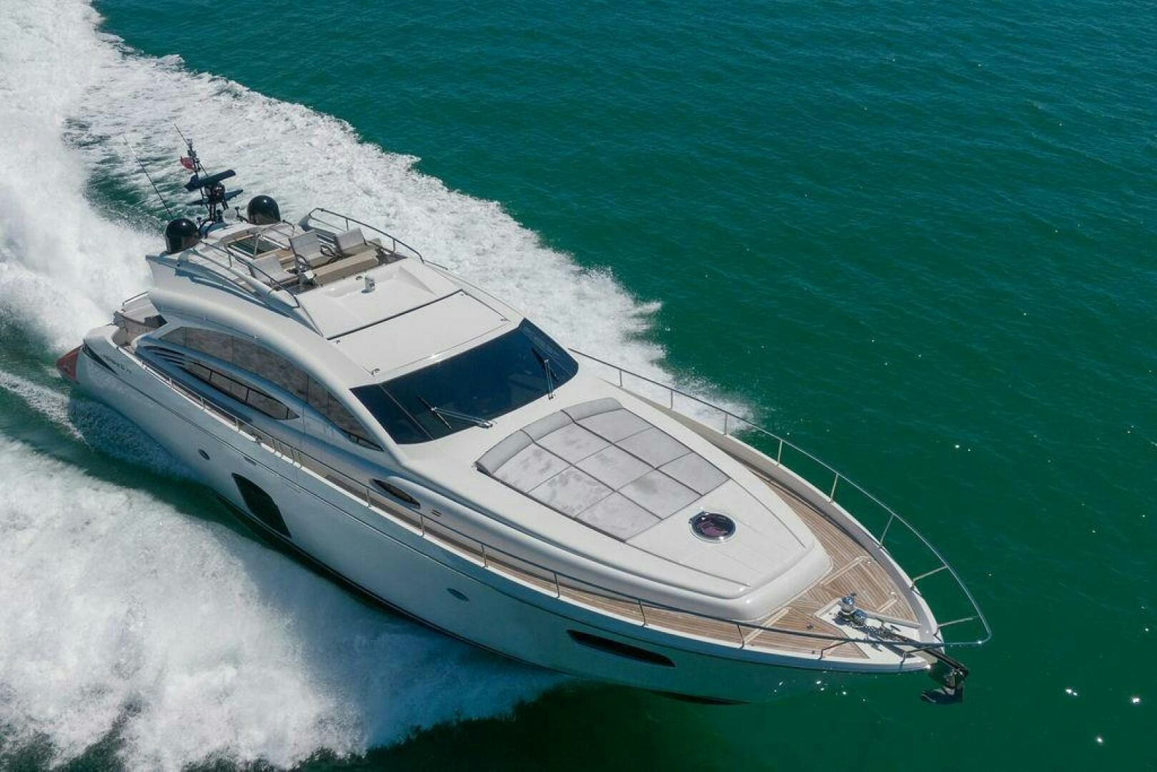 a high angle view of a boat aboard VIDI Yacht for Sale