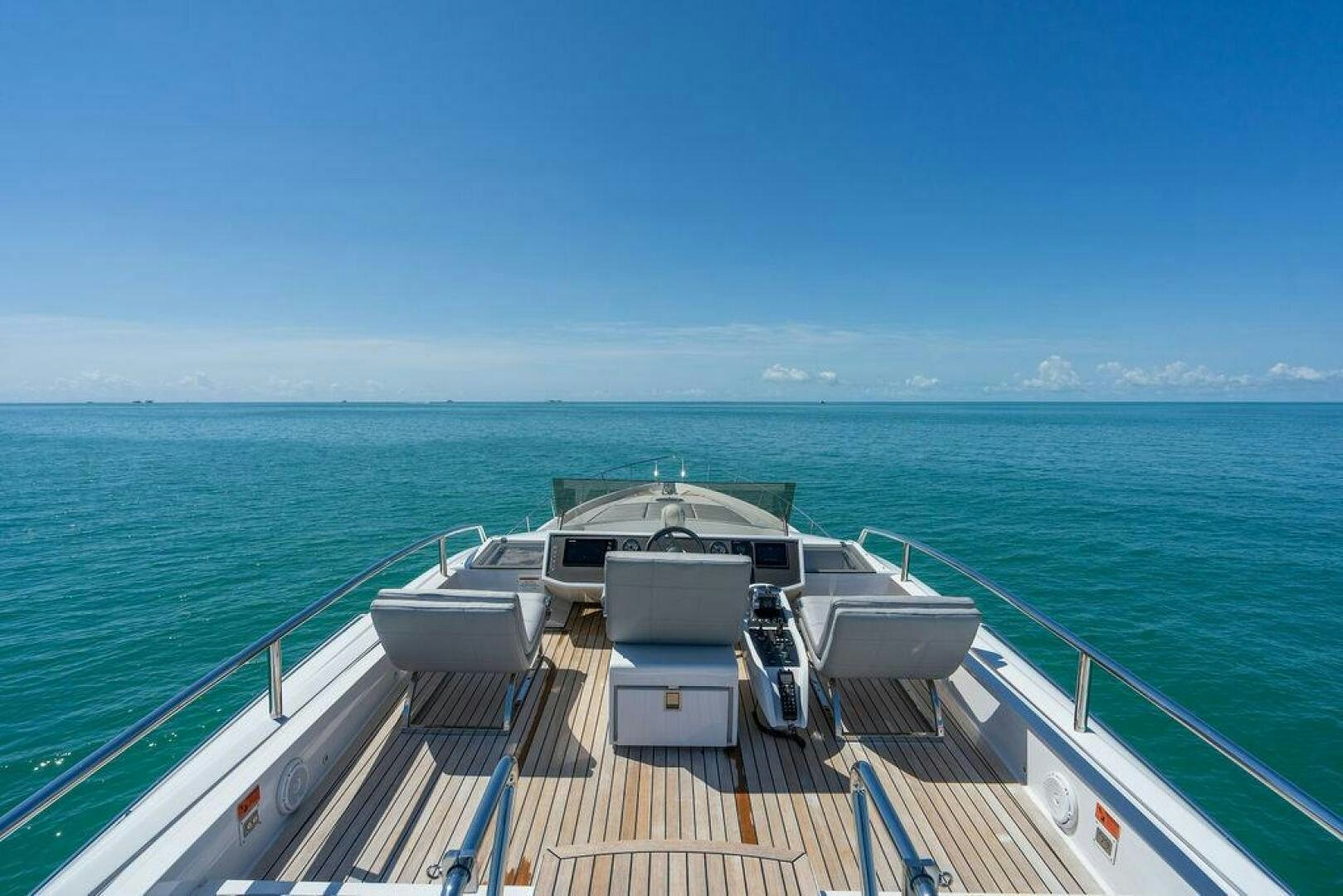 a boat on the water aboard VIDI Yacht for Sale