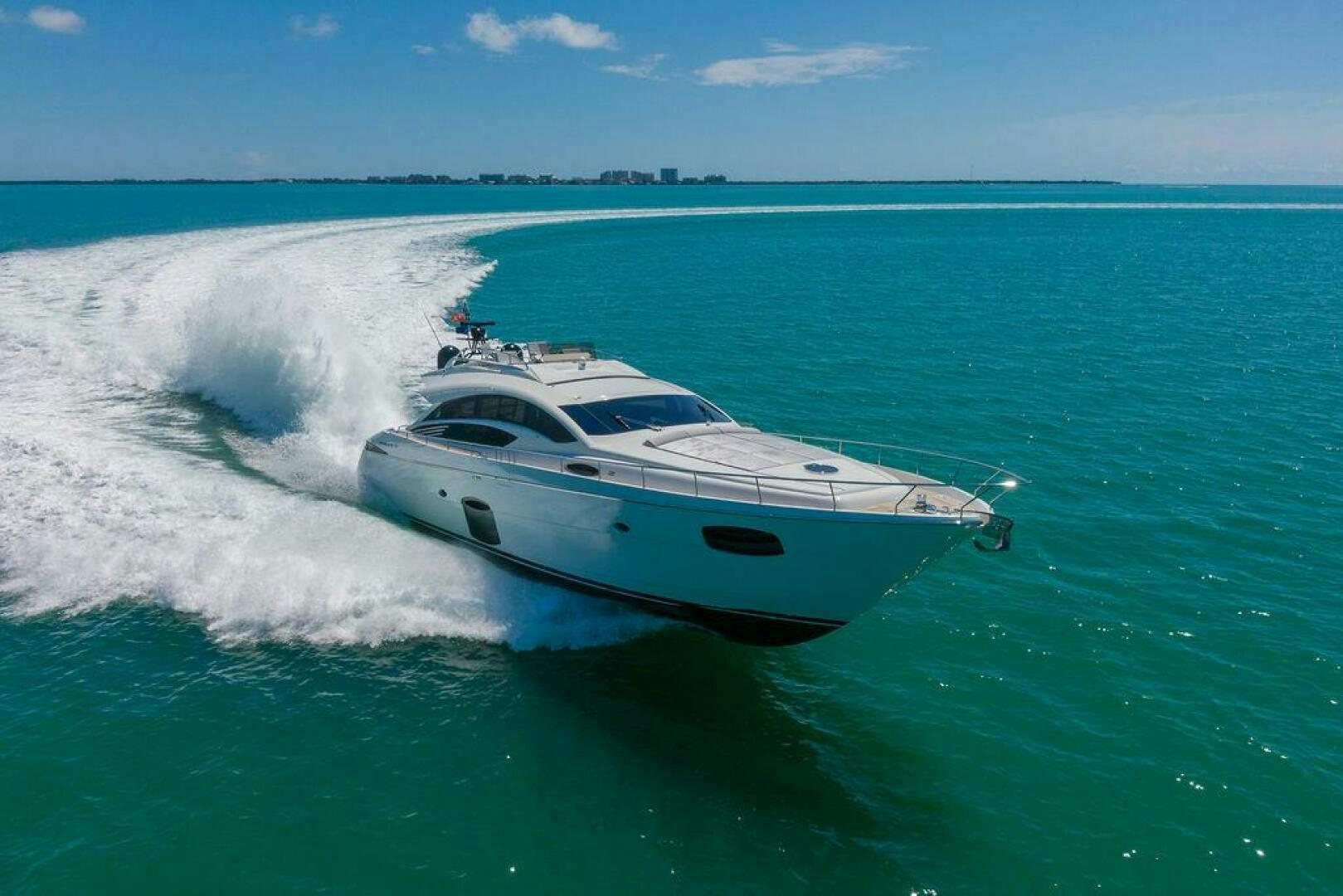a boat splashing in the water aboard VIDI Yacht for Sale