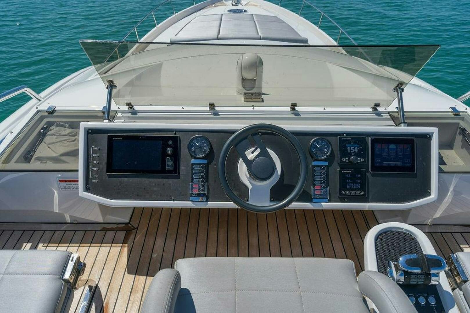 the front of a boat aboard VIDI Yacht for Sale