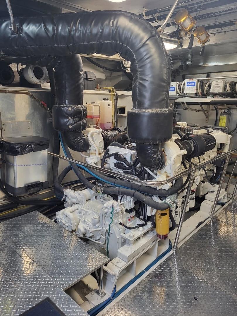 a machine with a large metal cylinder aboard GRACE Yacht for Sale