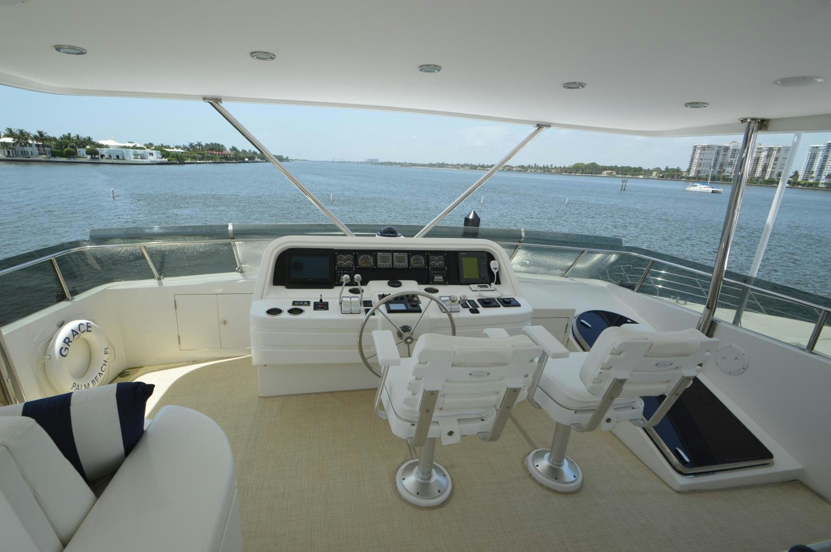 a boat on the water aboard GRACE Yacht for Sale