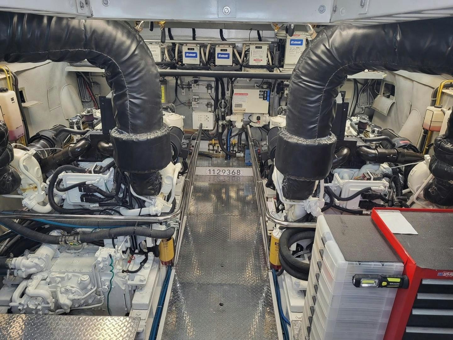 a machine in a factory aboard GRACE Yacht for Sale