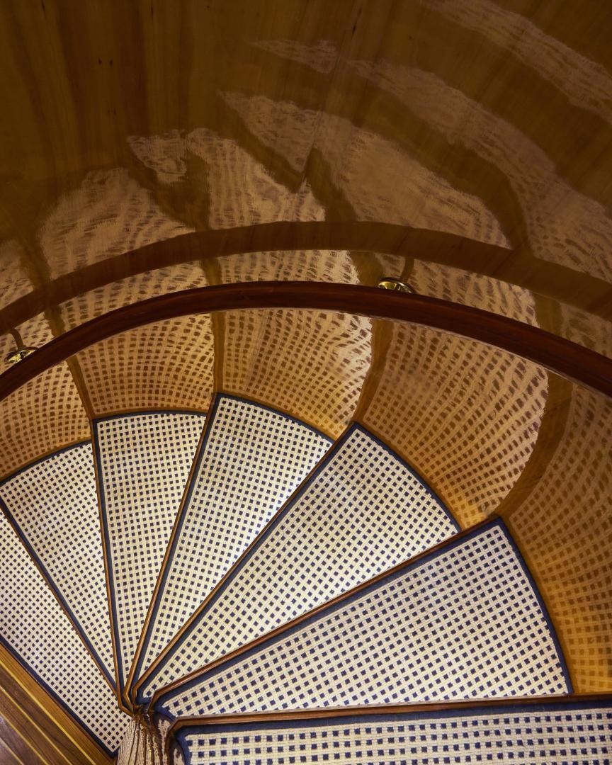 a close-up of a rug aboard GRACE Yacht for Sale