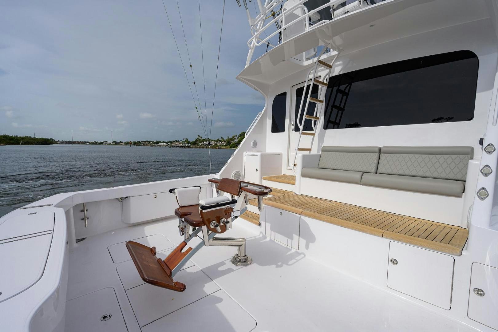 a boat on the water aboard LA LADY Yacht for Sale