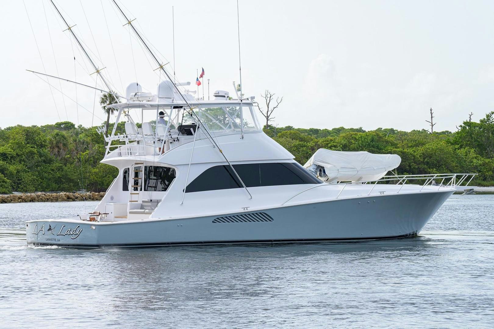 a boat on the water aboard LA LADY Yacht for Sale