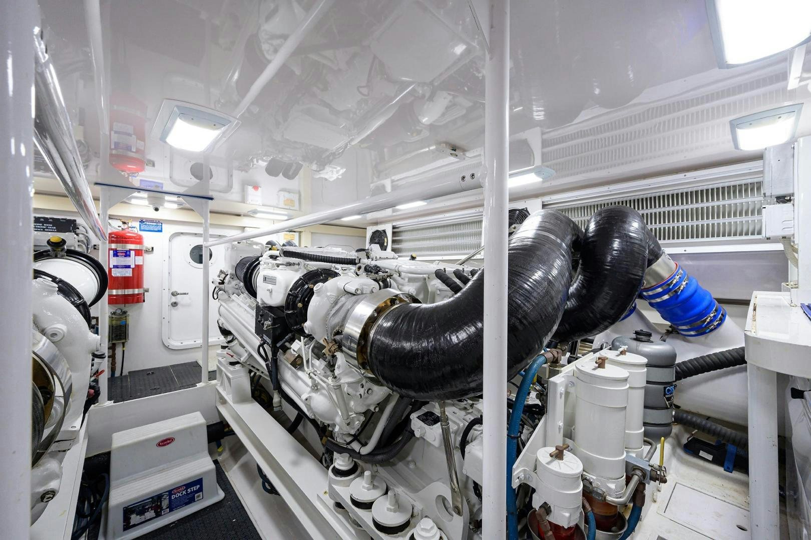a close-up of a machine aboard LA LADY Yacht for Sale