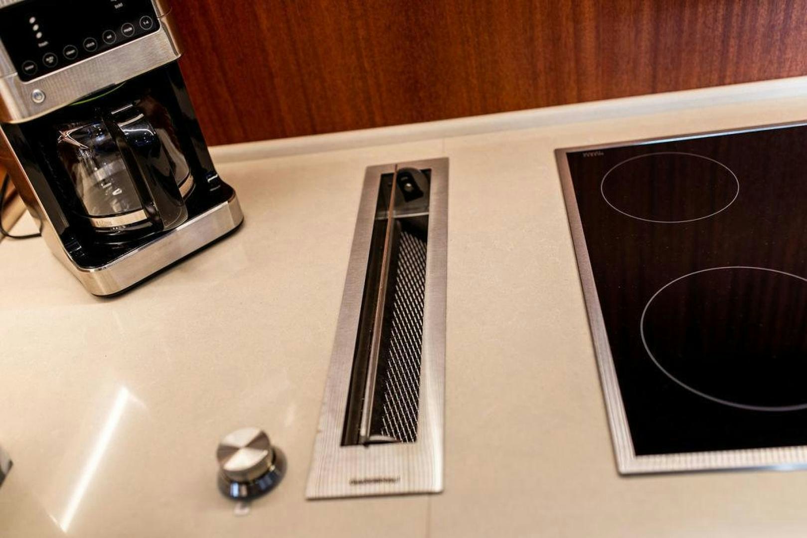 a black and white electronic device aboard JESSICA Yacht for Sale