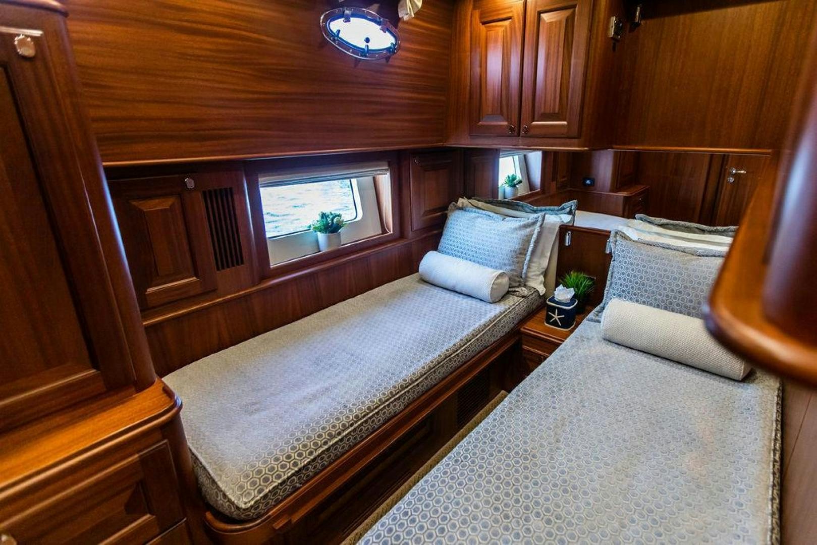 a bed in a cabin aboard JESSICA Yacht for Sale