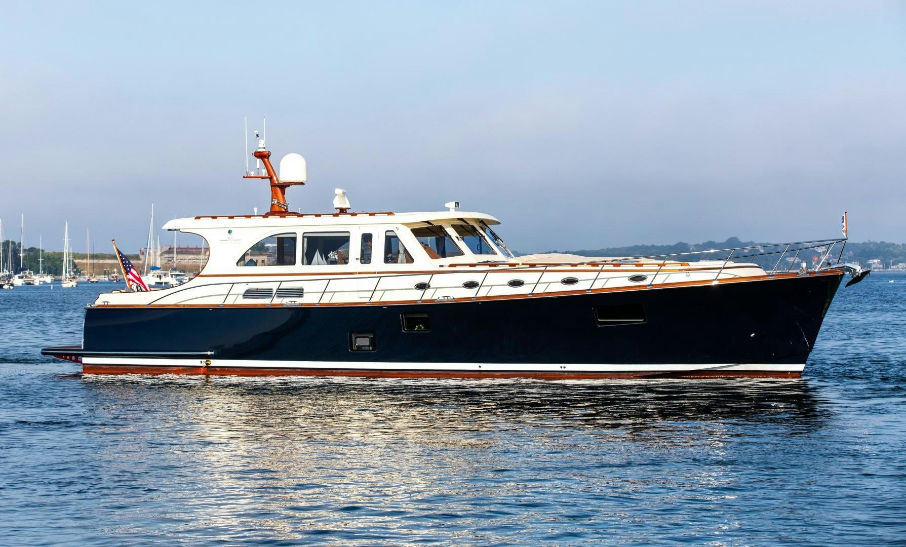 a boat on the water aboard JESSICA Yacht for Sale