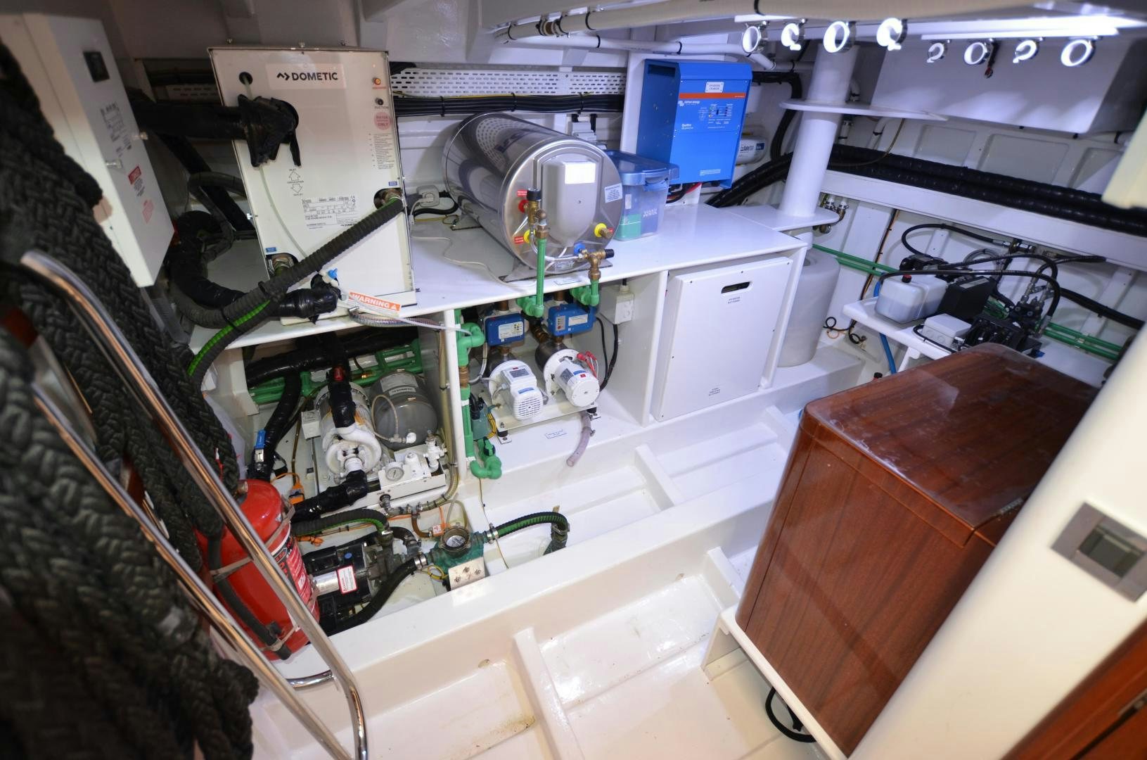 a machine with a large group of machines on it aboard JESSICA Yacht for Sale