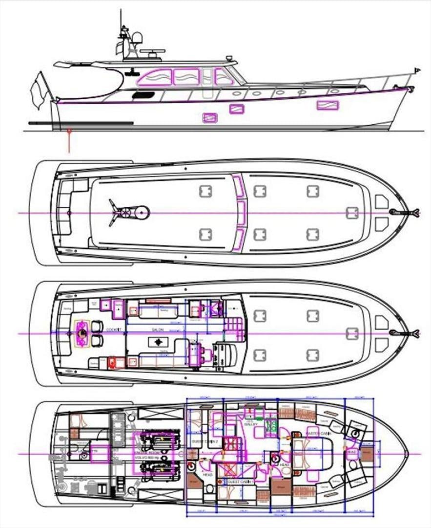 diagram aboard JESSICA Yacht for Sale