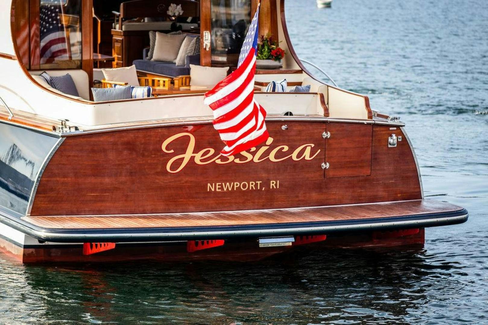 a boat on the water aboard JESSICA Yacht for Sale