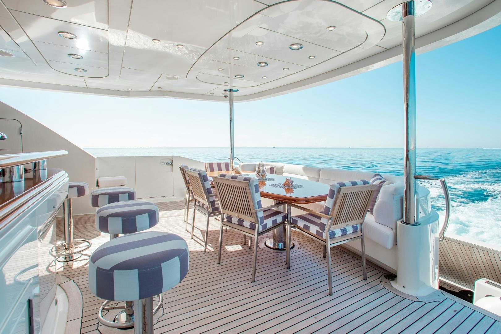 a boat on the water aboard BLACKSHEEP Yacht for Sale