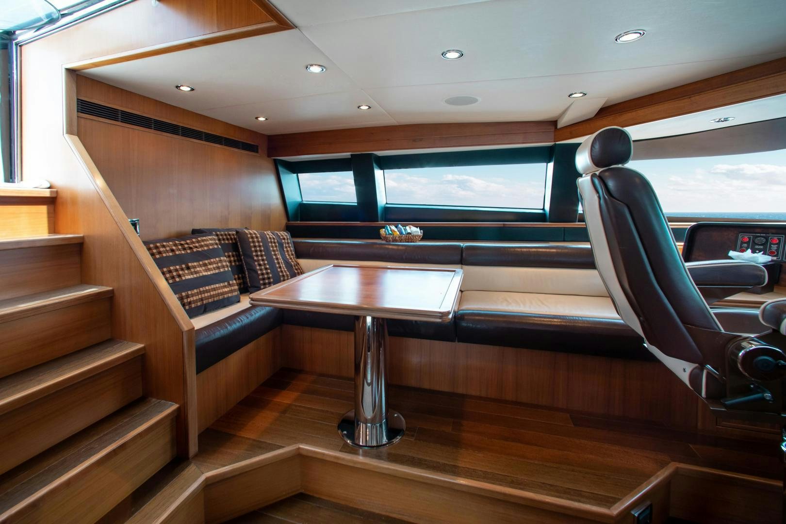 inside of a vehicle aboard BLACKSHEEP Yacht for Sale