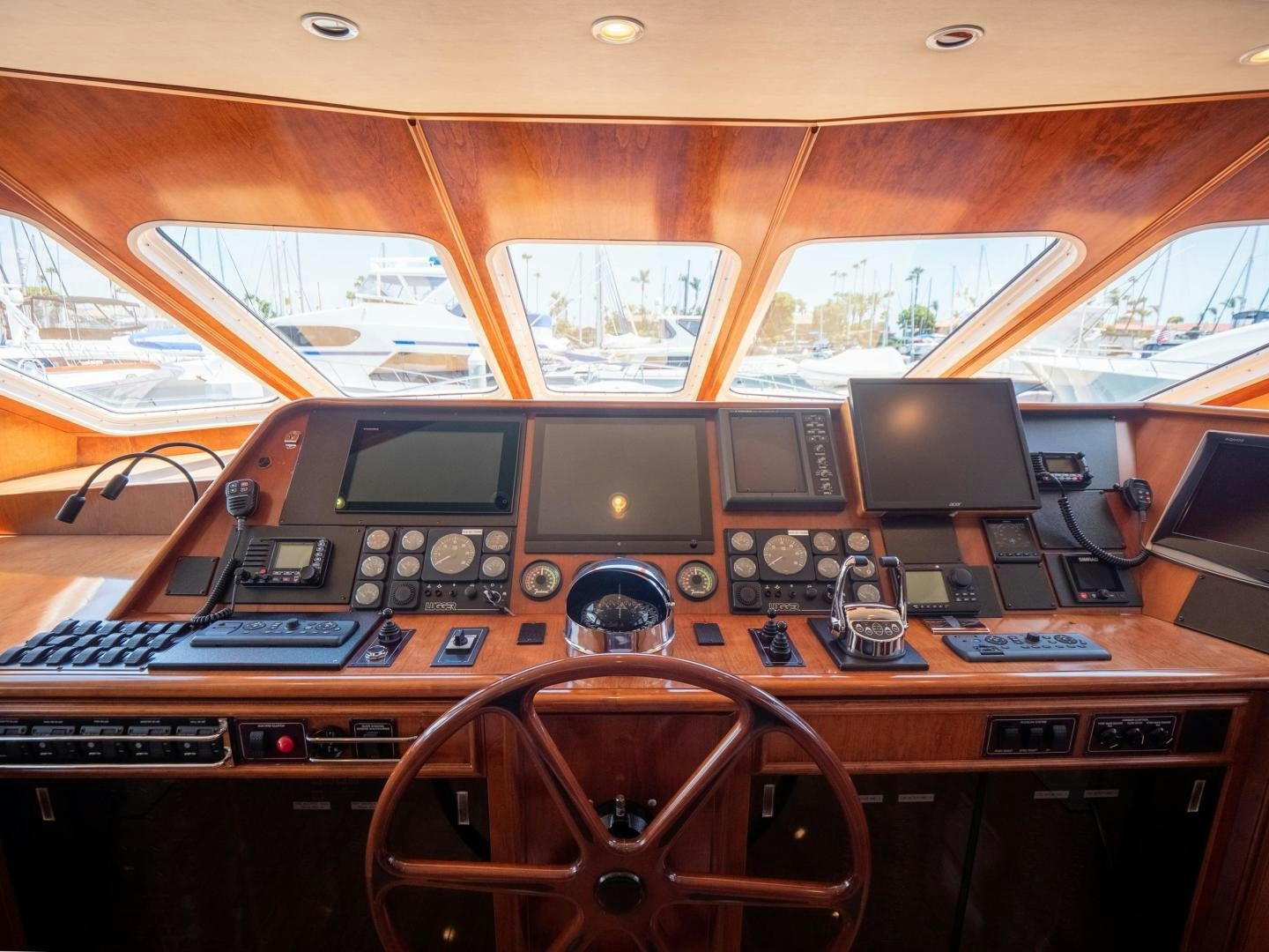 inside of a vehicle aboard LONE WOLF Yacht for Sale