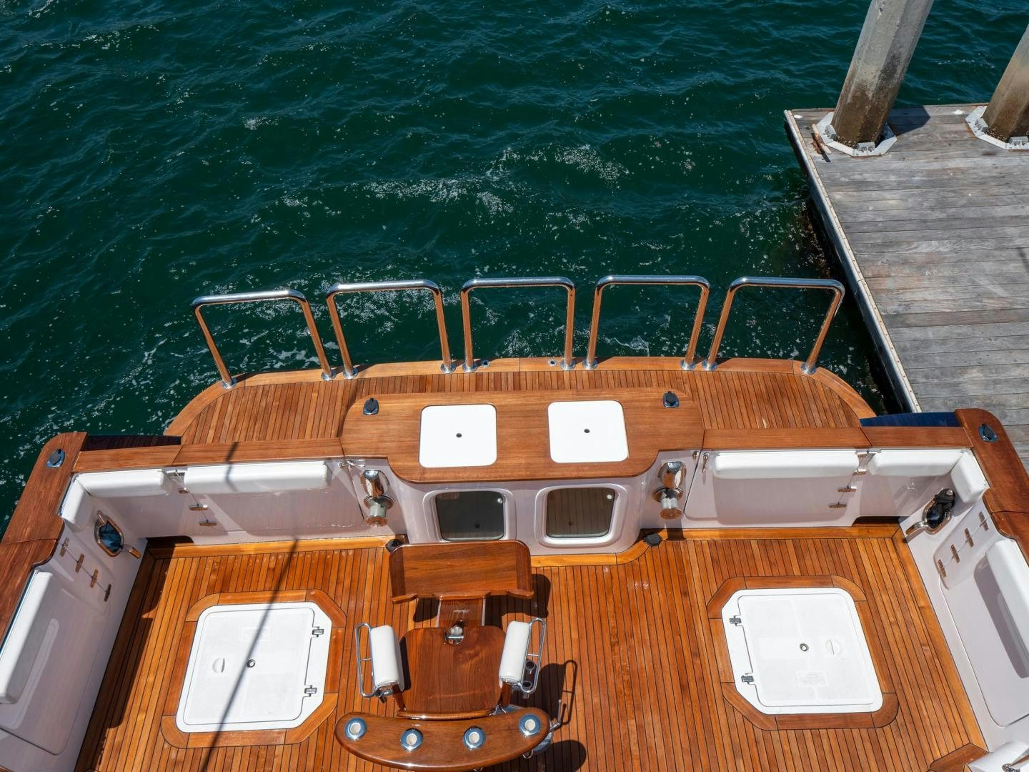 a boat on the water aboard LONE WOLF Yacht for Sale