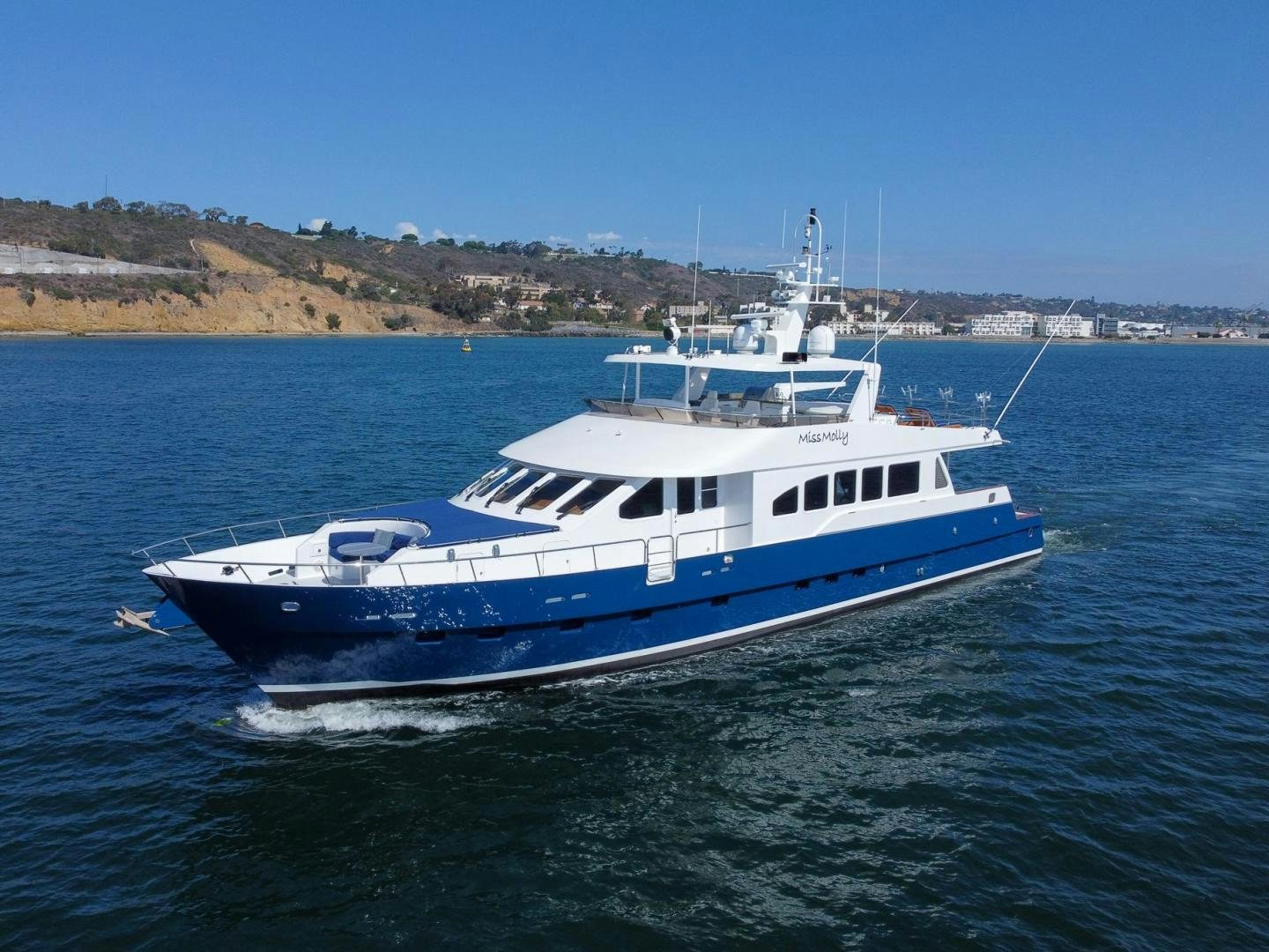 a boat on the water aboard LONE WOLF Yacht for Sale