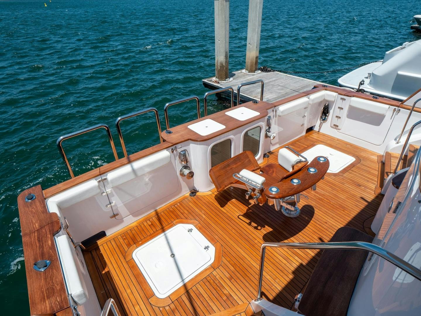 a boat on the water aboard LONE WOLF Yacht for Sale