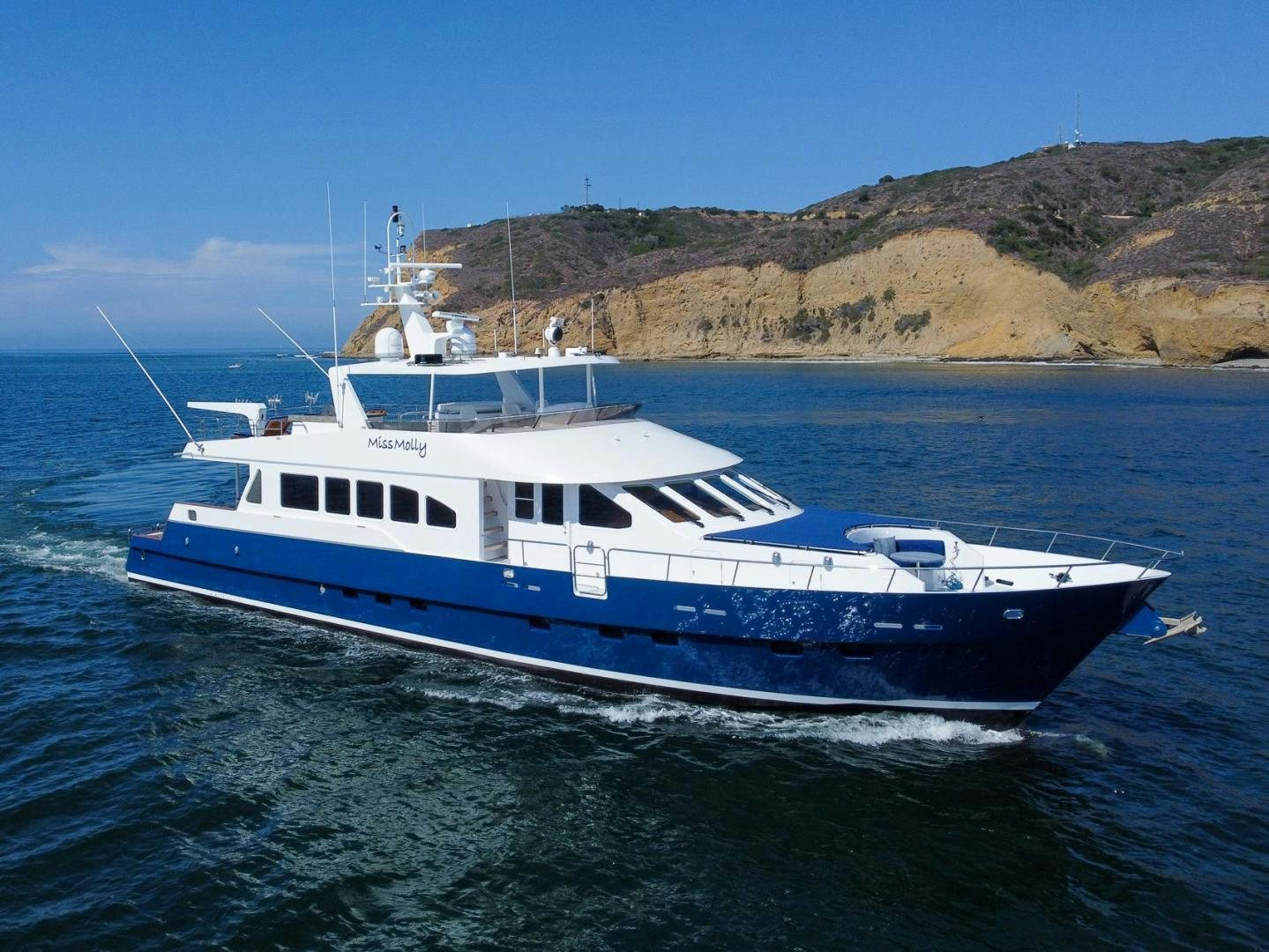 a boat in the water aboard LONE WOLF Yacht for Sale